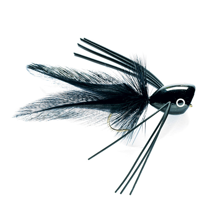 bass-popper-black-fly-pattern — The Flyfisher