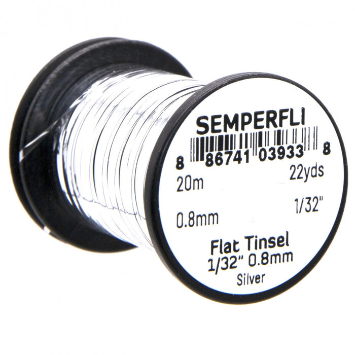 Semperfli Flat Mirror Tinsel Medium Silver