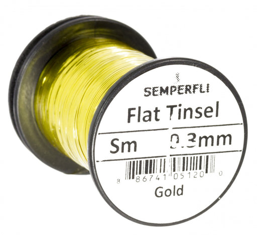 Semperfli Flat Mirror Tinsel Small Gold