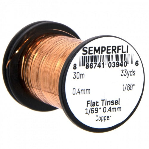 Semperfli Flat Mirror Tinsel Small Copper