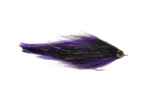 Two Tone Brushy Black & Purple 4/0 - The Flyfisher