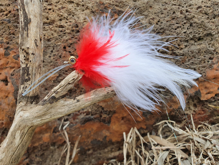 Native Cod Flies Ozzy Native Flies- Frog Popper Murray Cod Fly