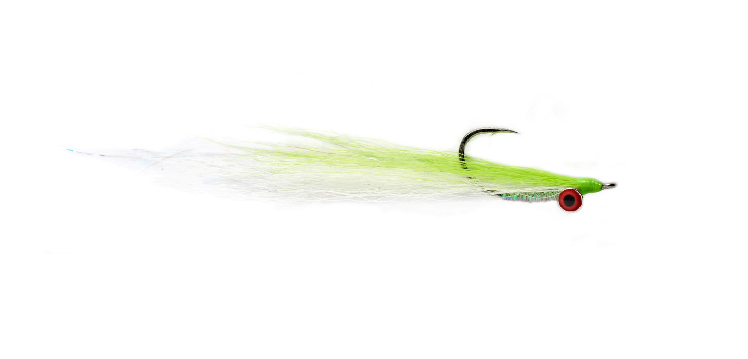 Salty Clouser Minnow Chartreuse Saltwater Fly — The Flyfisher