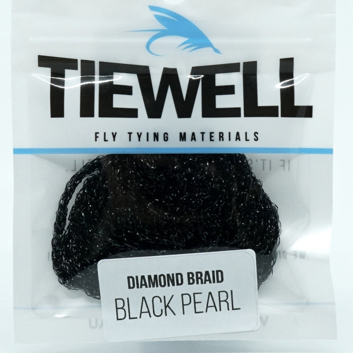 Tiewell Diamond Braid Black Pearl