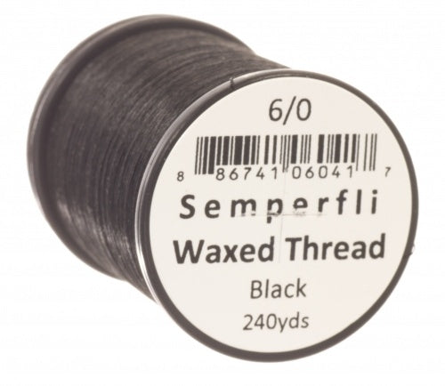 Semperfli Classic Waxed Thread Black