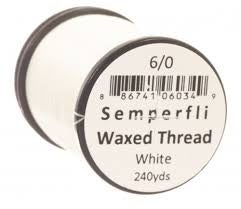 Semperfli Classic Waxed Thread White