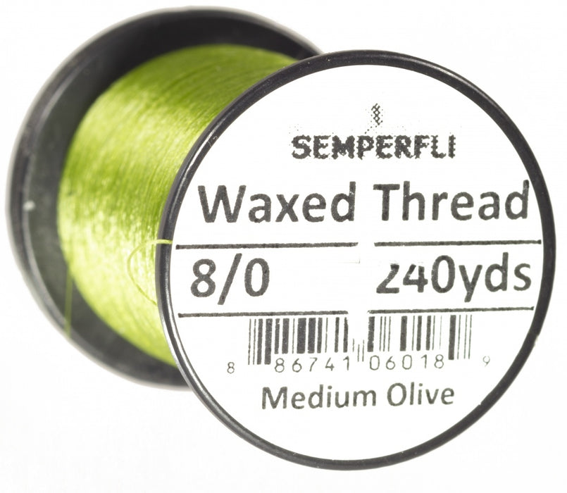 Semperfli Classic Waxed Thread 8/0 Olive
