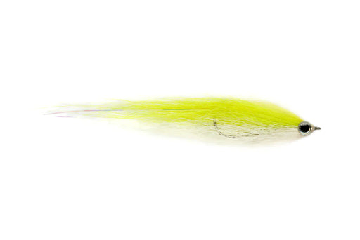 Bend Back Minnow Chartreuse and White