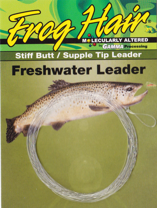 Frog Hair Stiff Butt Supple Tip Tapered Leaders (9.5ft)