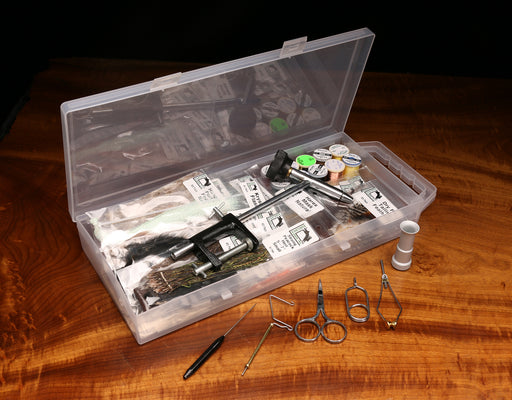 Hareline Fly Tying Kit with Economy Tools and Vise