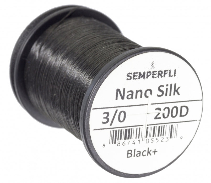 Semperfli Nano Silk 'Big Game' Thread 200D Black