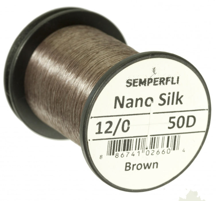 Semperfli Nano Silk Thread 50D 12/0 Brown