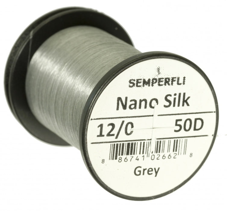 Semperfli Nano Silk Thread 50D 12/0 Grey