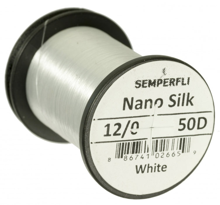 Semperfli Nano Silk Thread 50D 12/0 White
