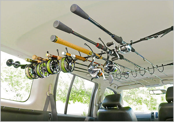 car interior fishing rod holders Rack allows for quicker stowing and removal Best DIY SUV Interior Fishing