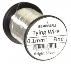 Semperfli Tying Wire - 0.1mm Bright Silver