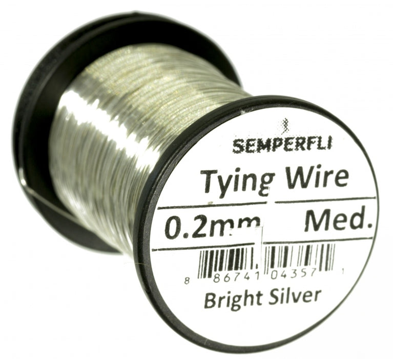 Semperfli Tying Wire - 0.2mm Bright Silver