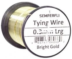 Semperfli Tying Wire - 0.3mm Bright Gold